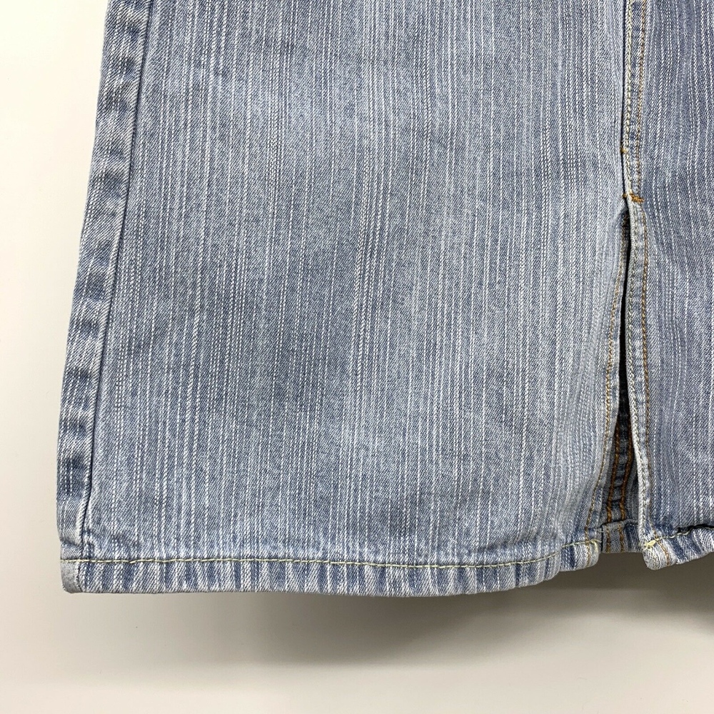 Levi's Light Blue Jean 518 Superlow Denim Skirt - Picture 4 of 8